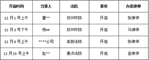 錦盾律所開庭公告